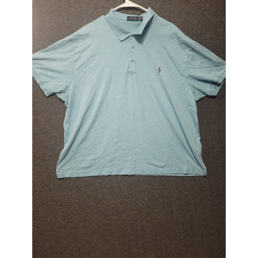 Polo Ralph Lauren size 3XB polo shirt button collar blue pony logo short sleeve